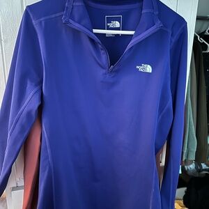North Face long sleeve half zip